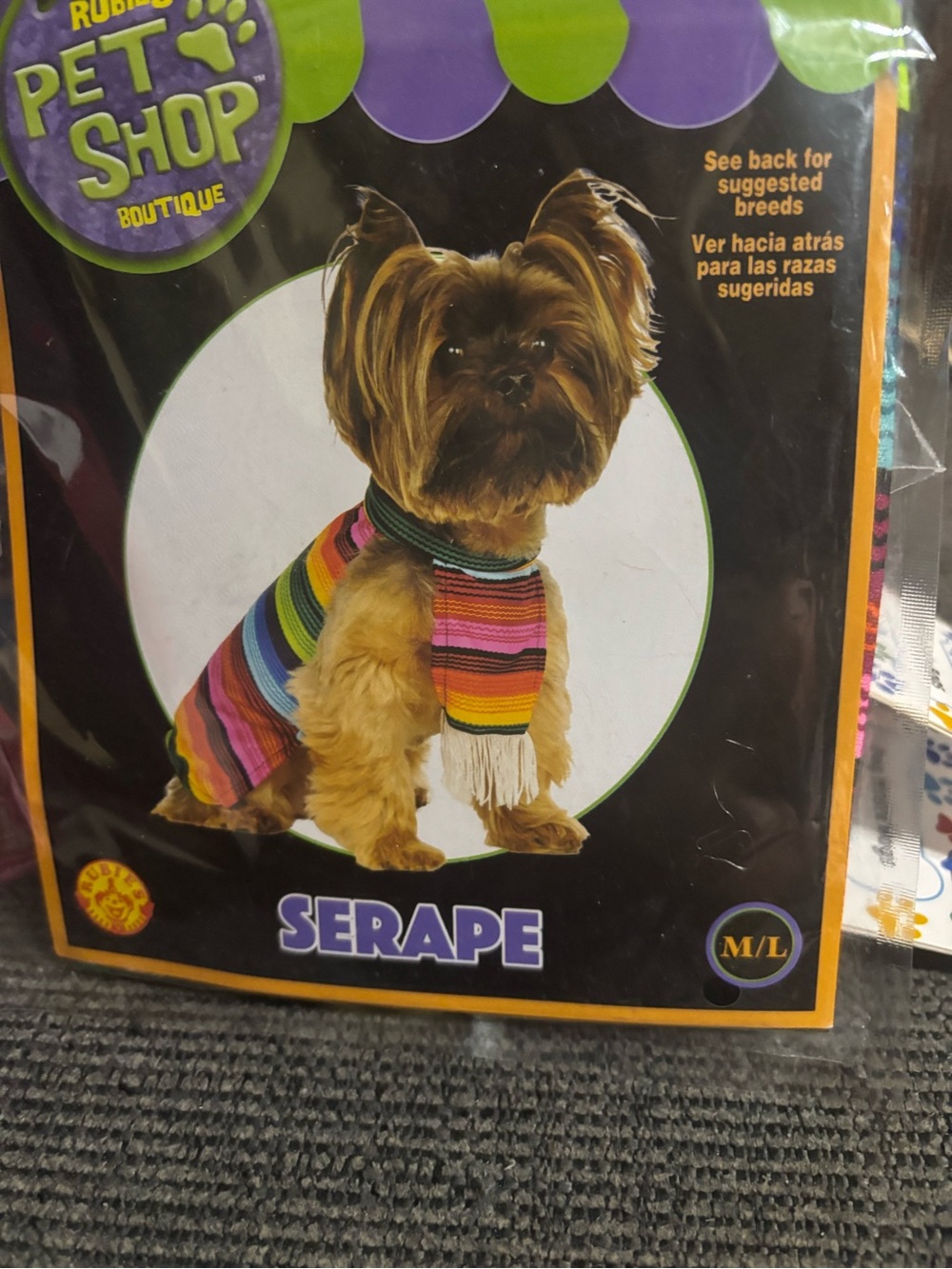 Pet Shop Boutique Serape Dog Sweater – Multicolor
